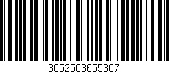 Código de barras (EAN, GTIN, SKU, ISBN): '3052503655307'
