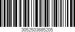 Código de barras (EAN, GTIN, SKU, ISBN): '3052503685205'