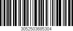 Código de barras (EAN, GTIN, SKU, ISBN): '3052503685304'