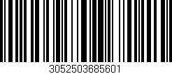Código de barras (EAN, GTIN, SKU, ISBN): '3052503685601'