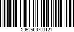 Código de barras (EAN, GTIN, SKU, ISBN): '3052503703121'