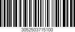 Código de barras (EAN, GTIN, SKU, ISBN): '3052503715100'