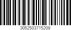 Código de barras (EAN, GTIN, SKU, ISBN): '3052503715209'