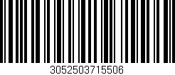 Código de barras (EAN, GTIN, SKU, ISBN): '3052503715506'