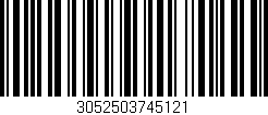 Código de barras (EAN, GTIN, SKU, ISBN): '3052503745121'