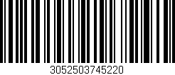 Código de barras (EAN, GTIN, SKU, ISBN): '3052503745220'