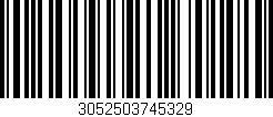 Código de barras (EAN, GTIN, SKU, ISBN): '3052503745329'