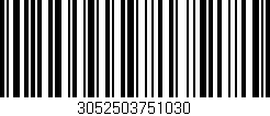 Código de barras (EAN, GTIN, SKU, ISBN): '3052503751030'
