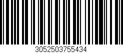 Código de barras (EAN, GTIN, SKU, ISBN): '3052503755434'