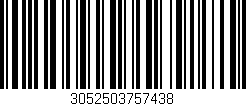 Código de barras (EAN, GTIN, SKU, ISBN): '3052503757438'