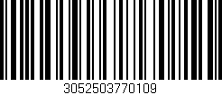 Código de barras (EAN, GTIN, SKU, ISBN): '3052503770109'