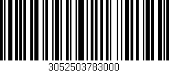 Código de barras (EAN, GTIN, SKU, ISBN): '3052503783000'