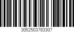 Código de barras (EAN, GTIN, SKU, ISBN): '3052503783307'