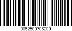 Código de barras (EAN, GTIN, SKU, ISBN): '3052503786209'