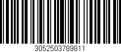 Código de barras (EAN, GTIN, SKU, ISBN): '3052503789811'