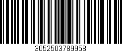 Código de barras (EAN, GTIN, SKU, ISBN): '3052503789958'