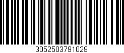 Código de barras (EAN, GTIN, SKU, ISBN): '3052503791029'