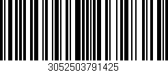 Código de barras (EAN, GTIN, SKU, ISBN): '3052503791425'