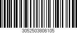 Código de barras (EAN, GTIN, SKU, ISBN): '3052503806105'