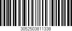 Código de barras (EAN, GTIN, SKU, ISBN): '3052503811338'