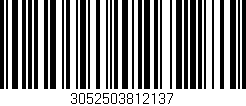 Código de barras (EAN, GTIN, SKU, ISBN): '3052503812137'