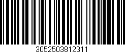 Código de barras (EAN, GTIN, SKU, ISBN): '3052503812311'