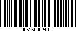 Código de barras (EAN, GTIN, SKU, ISBN): '3052503824802'