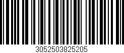 Código de barras (EAN, GTIN, SKU, ISBN): '3052503825205'