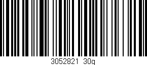 Código de barras (EAN, GTIN, SKU, ISBN): '3052821_30g'