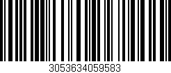 Código de barras (EAN, GTIN, SKU, ISBN): '3053634059583'