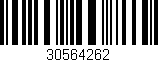 Código de barras (EAN, GTIN, SKU, ISBN): '30564262'