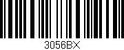 Código de barras (EAN, GTIN, SKU, ISBN): '3056BX'