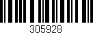 Código de barras (EAN, GTIN, SKU, ISBN): '305928'