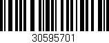 Código de barras (EAN, GTIN, SKU, ISBN): '30595701'