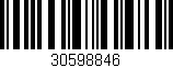 Código de barras (EAN, GTIN, SKU, ISBN): '30598846'