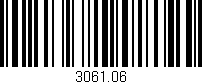 Código de barras (EAN, GTIN, SKU, ISBN): '3061.06'