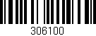 Código de barras (EAN, GTIN, SKU, ISBN): '306100'