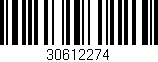 Código de barras (EAN, GTIN, SKU, ISBN): '30612274'
