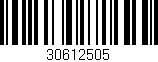 Código de barras (EAN, GTIN, SKU, ISBN): '30612505'