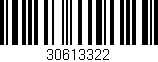 Código de barras (EAN, GTIN, SKU, ISBN): '30613322'