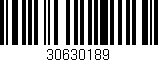Código de barras (EAN, GTIN, SKU, ISBN): '30630189'