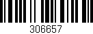 Código de barras (EAN, GTIN, SKU, ISBN): '306657'