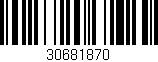Código de barras (EAN, GTIN, SKU, ISBN): '30681870'