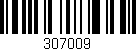 Código de barras (EAN, GTIN, SKU, ISBN): '307009'