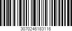 Código de barras (EAN, GTIN, SKU, ISBN): '3070246183116'