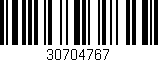 Código de barras (EAN, GTIN, SKU, ISBN): '30704767'