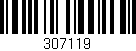 Código de barras (EAN, GTIN, SKU, ISBN): '307119'