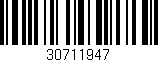 Código de barras (EAN, GTIN, SKU, ISBN): '30711947'
