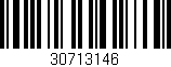 Código de barras (EAN, GTIN, SKU, ISBN): '30713146'