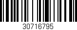 Código de barras (EAN, GTIN, SKU, ISBN): '30716795'